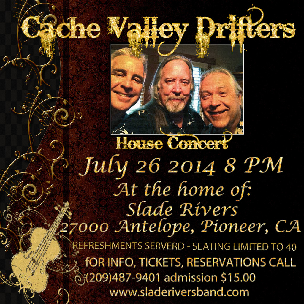 Cache Valley Drifters Poster w address